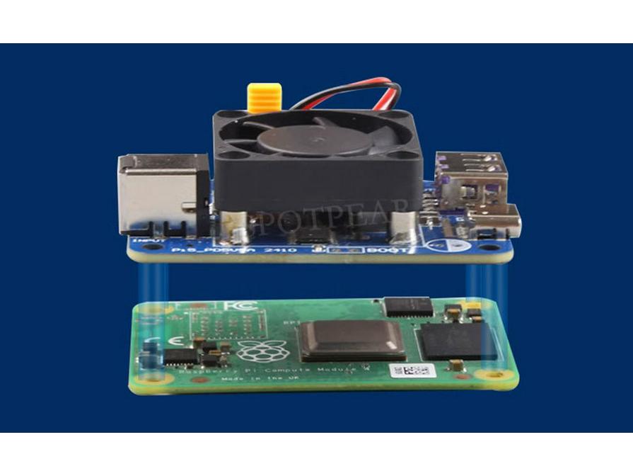 Raspberry Pi 5 Power Module, 5V 5A, 27W, Dual Input/Output, PD Induction, Wide Voltage, USB & DC for Jetson