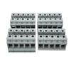20pcs Terminal Block Rail Type 125A 800V Powerful Conductivity Ground Terminals for Electrical Wire