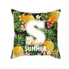 Plant Flower Creative Letter Pattern Printing Cover Car Sofa Cushion Cover Luxury Home Decoration Cushion Cover