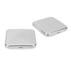 2pcs Stainless Steel Mirror Double Sided Portable Folding Unbreakable Makeup Mirror for Purse  