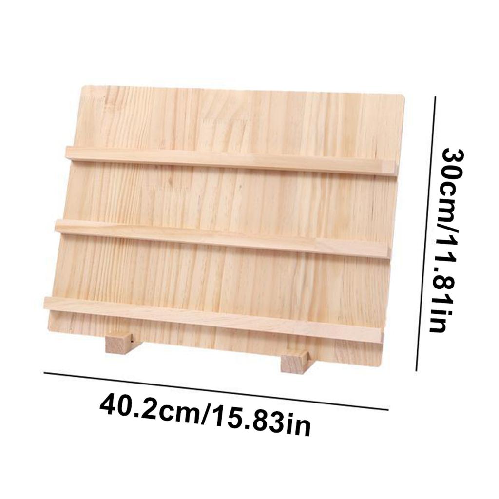 Wooden Nail Art Stand Large-Capacity Earring Display Rack Multi-Functional Smooth Storage Organizer for Jewelry Accessories