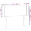 VidaXL Headboard with Ears Light Grey 83x16x78-88 Cm Fabric3118602