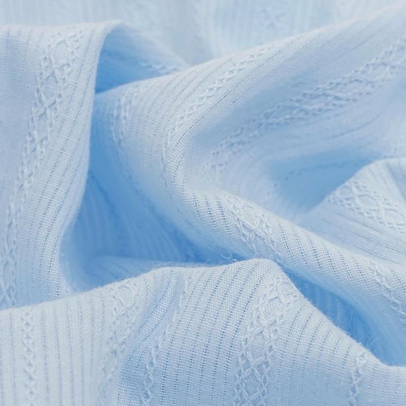 0,5m/1m/2m/3m Weicher Frischer Reiner Baumwoll-Jacquardstoff Für Damenbekleidung, Hemden, Pyjamas, Kinderbekleidungsstoffe TJ21695