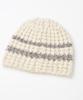 MILLO WOMEN Bold Stripe Beanie [Ivory]