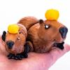 3D-printed Capybara Action Figures Articulated Movable Capibala Figurines Creative Animal Ornaments Home Decors Christmas Gift