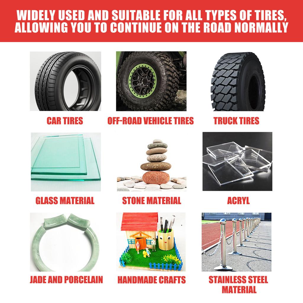 Rayhong Tire Repair Adhesive Car Tire Side Patch Crack Scratch Soft Repair Glue