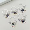 Doctoral Hat Graduation Cap Keychain 2026 Metal Pendant Gown Bag Keyring Fashionable Celebration Gift for College Students
