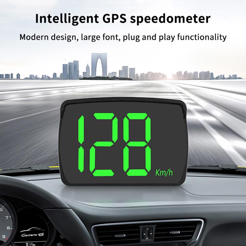 Evrensel Araba Hud Dijital Hız Göstergesi Head Up Display Motor Kamyon Araçlar İçin Hız Ölçer Göstergesi Km/H USB Güç Kaynağı