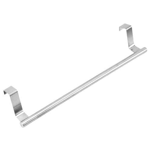 

Kitchen Towel Holder, Cabinet Towel Bar - Bathroom Door Towel Rack, Stainless Steel Multi-Purpose Towel Hanger | Rust-Resistant, No-Drilling Towel Han