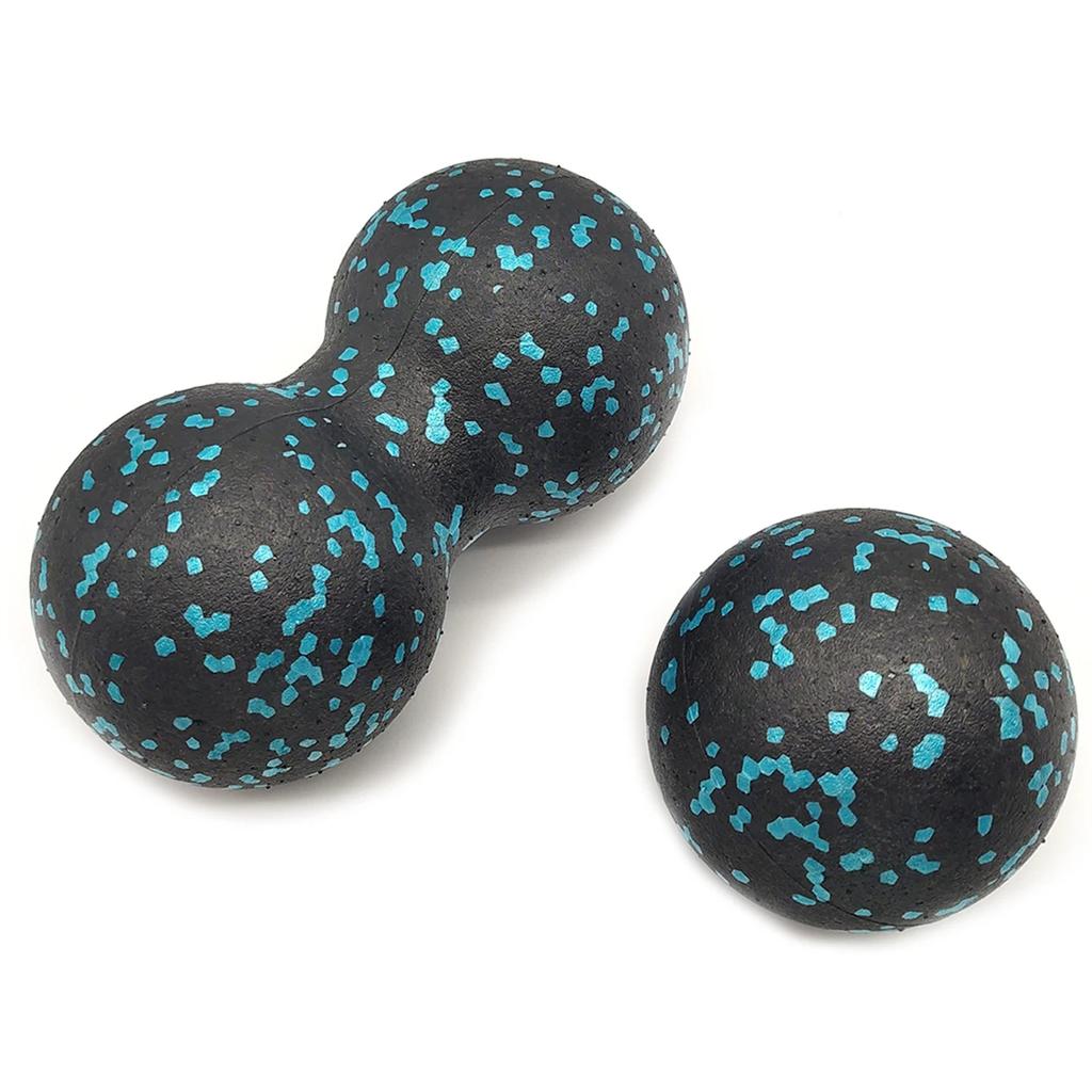 Massage Ball Double Lacrosse Ball Mobility  Peanut Ball for Self-Myofascial Release Deep Tissue Massage Tool