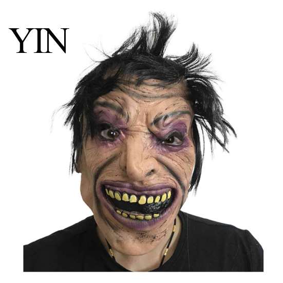 Haunted House Costume Accessories Scary Halloween Masque, Creepy Full Face Latex Masque Vampire for Men Women Costume, Cosplay Party, Breathable