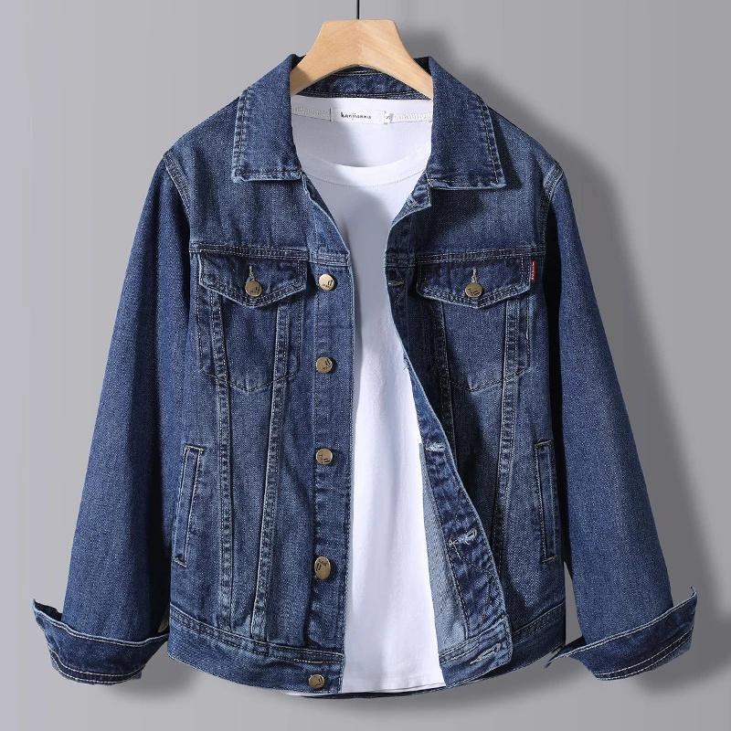 Spring&Autumn Men's Denim Jacket Male Korean Version of The Trend Handsome Outer Clothes Student Jacket Men