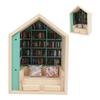 Bookshelf Mini House Kit Wooden Decorative Exquisite Cute Long Life Tiny House Kit for Bedroom Study