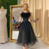 2022 Spring/Summer Women's European/American Feather Strappy Mesh Evening Gown