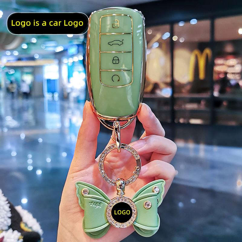 New TPU Car Remote Key Case Cover Protect Shell Bag For Chery Tiggo 8 Pro Tiggo 7 Pro PLUS 2021 Arrizo 5 4 Buttons Accessories