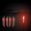 4Pcs Car Door Anti-Collision Strip Body Stickers Reflective Warning Stickers Decorative Scratch-Resistant Modified Universal