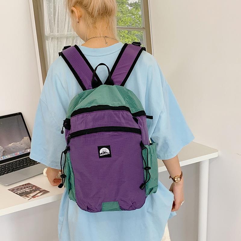 Backpack Women's Large Capacity  New Casual Cloth Bag Handheld Student School Bag Premium Travel Backpack