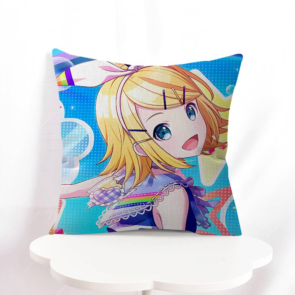 K-kagamine Rin Cartoon Pillowcase Toon Gift Cushion Cover Bedroom Home Sofa Chair Seat Decor Pillow Case