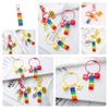 Rainbow Bell Building Blocks Keychain Decoration For Bags And Cars