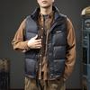 Winterlicht weiße Entendaunen Stehkragen Daunenweste Herrenweste Thermoweste Amerikanische Trendmarke ärmellose Jacke