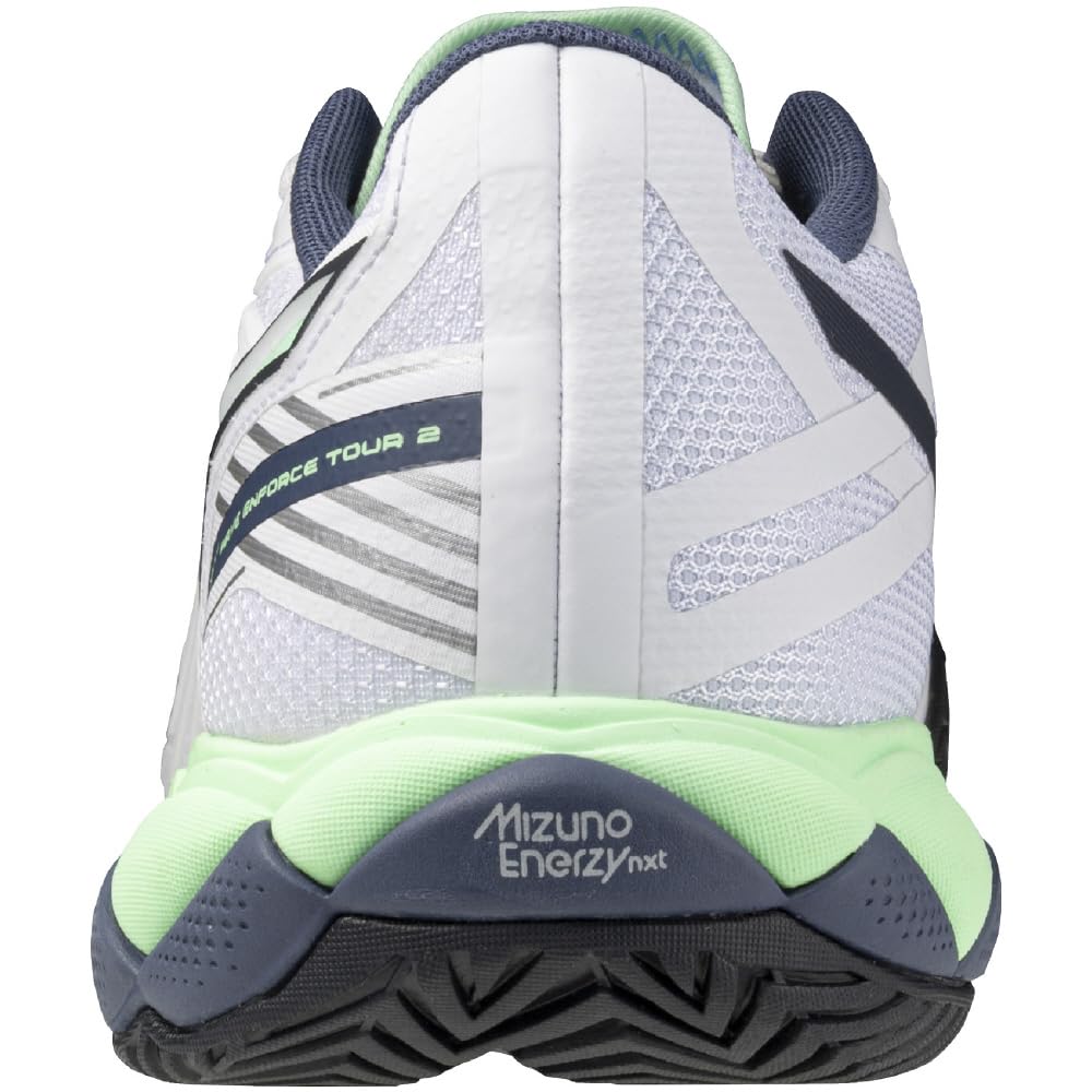 Tennis Shoes Wave Enforce Tour 2 AC All Court Club Activities Lightweight Game Court Soft White x Mint x Blue cm 2E [Mizuno] 28.0