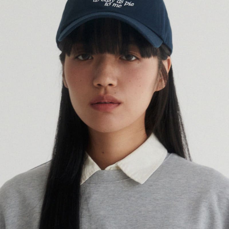 Sloppipie SIGNATURE COTTON BALL CAP [NAVY]