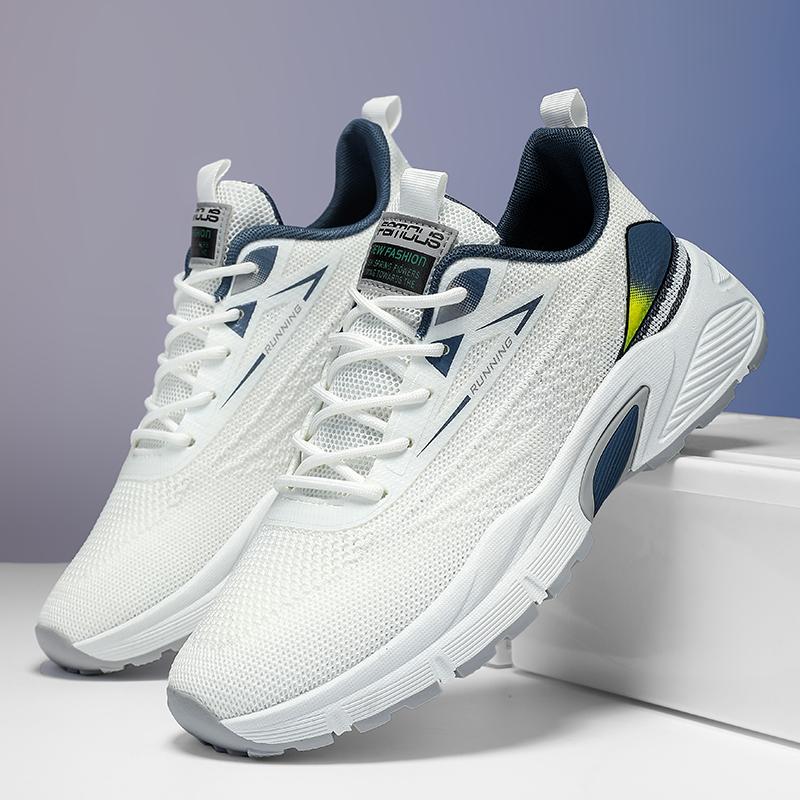 Men's Casual Shoes Four Seasons Breathable Mesh Running Shoes Comfortable Soft Walking Shoes Teenagers Popular Non-slip Sneakers