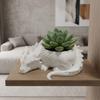 Plastic Draakvormige Plantenpot 3D Geprinte Sieraden Opbergbakje voor Bureau Decoratie