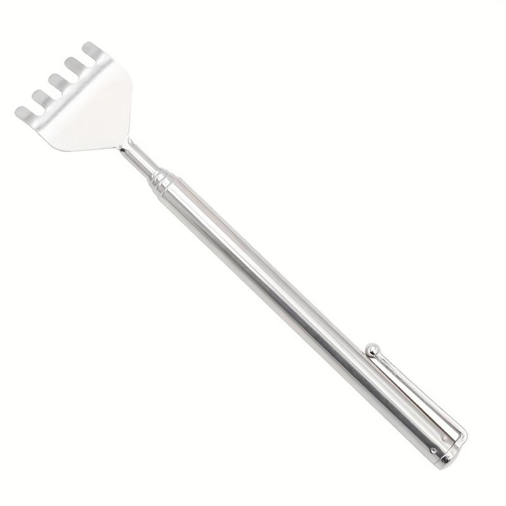 Retractable Back Scratcher, Stainless Steel Retractable Anti-itch Claw, Metal and PVC Material, Fragrance-free, Massage Tool for the Elderly