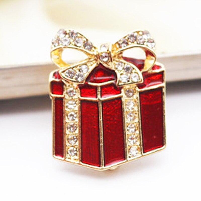 

Рождественская брошь Blucome с красными колокольчиками в форме корсажа для женщин и детей, булавки для сумки и свитера красный