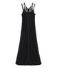 MILLO WOMEN Mesh Back String Jersey Dress [Black]