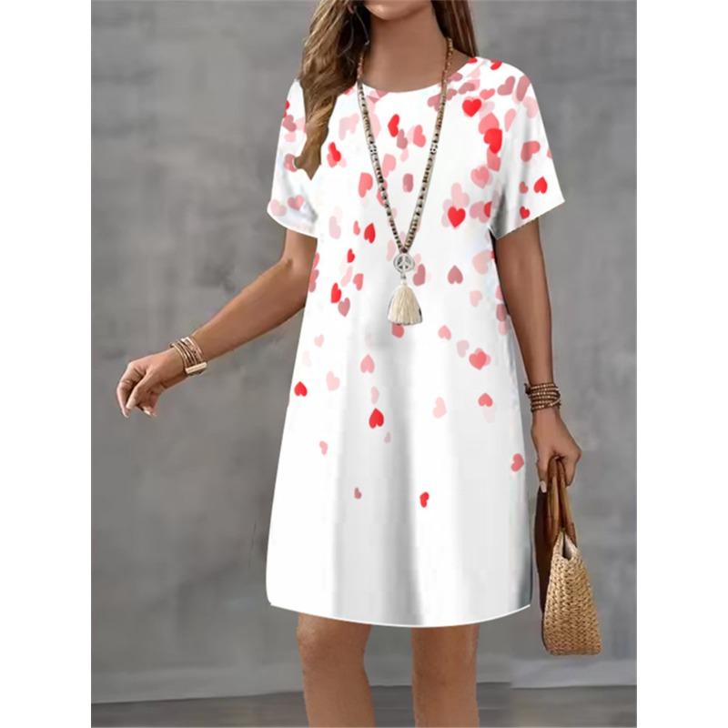 Женское модное дизайнерское платье Лето 2025 Новое темпераментное элегантное повседневное женское А-силуэтное платье Платье мини с коротким рукавом 6XL