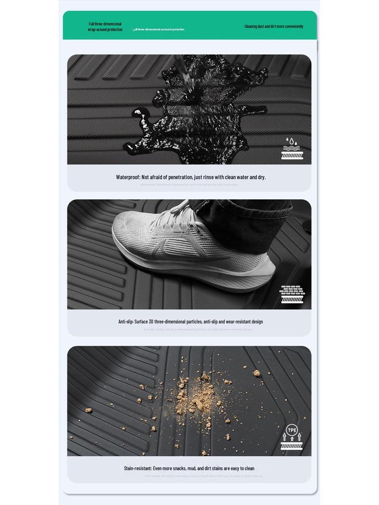 Umweltfreundliche TPE-Fußmatten & Kofferraummatte für das 2023 Voyah Zhuigu Auto
