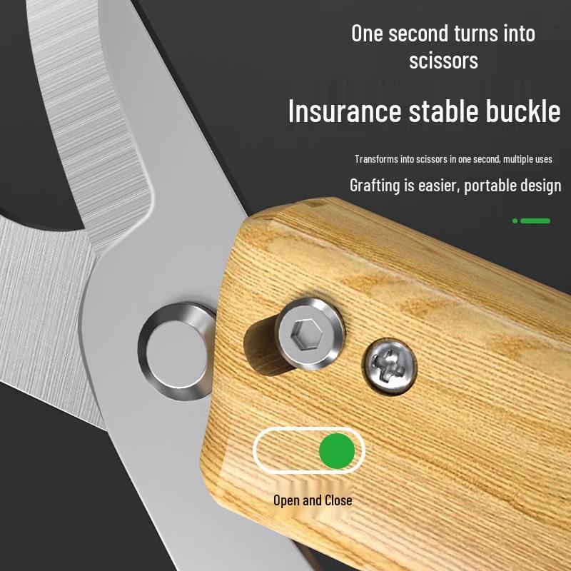 Baolian Multifunctional Grafting Knife for Tree Cuttings and Seedlings with Budding Scissors