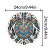 2D Flat DIY Irregular Shaped Drilling Diamond Painting Clock Pendant 5D Hanging Clock Art Craft for Living Room Decoration