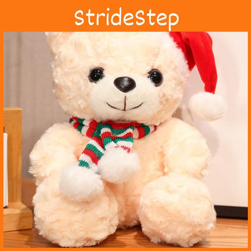 Hat Scarf Wear Teddy Bear Plush Toy Christmas Stuffed Animal Doll Birthday Gift