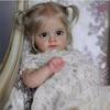 60cm Female Rebirth Doll Cloth Body Cute Girl Soft Vinyl Simulation Doll Children's Toy Gift