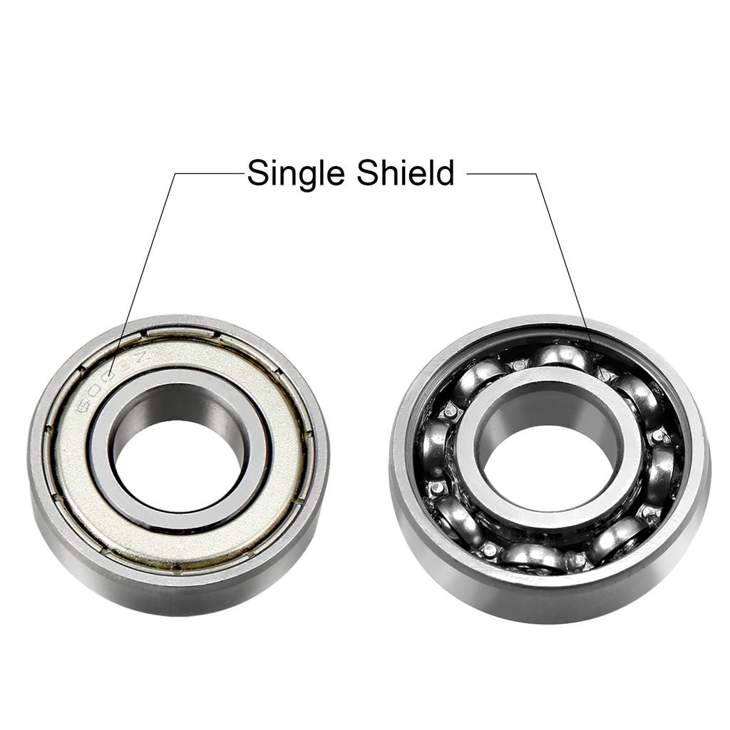 Motoforti 6003Z Cuscinetto a Sfere Profonde Singola Schermatura 60103 17mm x 35mm x 10mm Cuscinetti in Acciaio Cromato 10pz