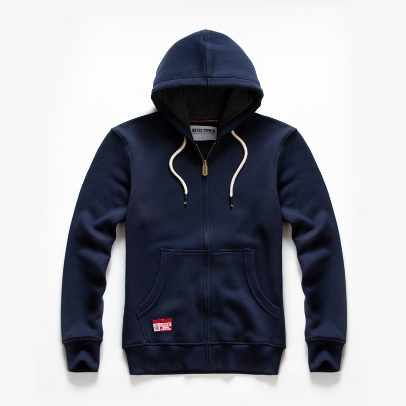 Solid Color Hoodie Men Fashion Zip Up Long Sleeve Oversized Jacket Coat Harajuku Gothic Hooded Sweatshirt