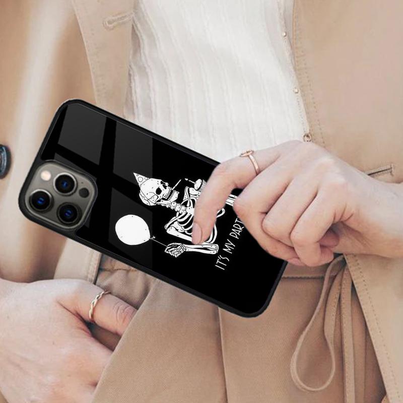 

Skeleton Spooky Magnetic Phone Case For APPLE iPhone 17 Air 16 14 13 12 Pro Max 15 Plus Wireless Charge With MagSafe Cover iPhone 14