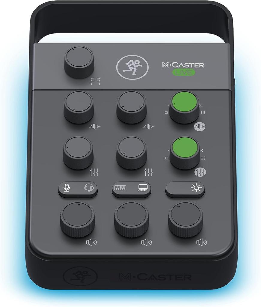 MACKIE M•Caster Live, an all-in-one compact mixer that makes live streaming easy for anyone. Official Japanese product.