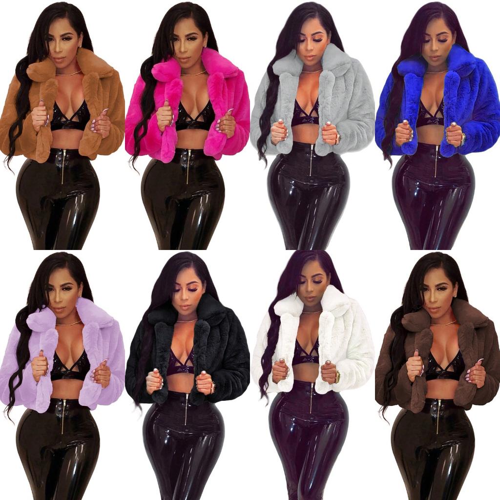 2025 Vegan Fur Cropped Jacket - Plush Faux Shearling Cardigan Coat W/ Oversized Fit, Lounge-to-Street Cocoon Coatigan for Winter