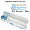 UV Toothbrush Sterilizer Box Portable Toothbrush Head Clean Disinfection Sanitizer Blue