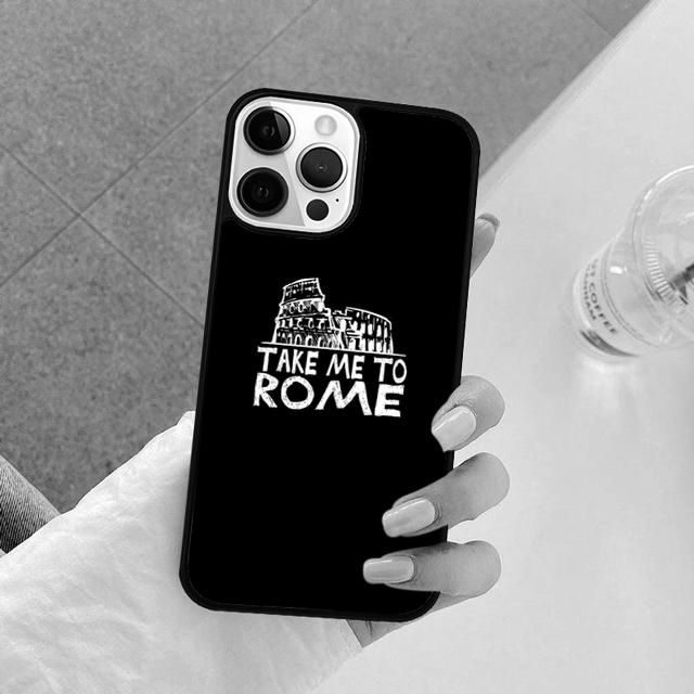 

Italy Rome City Phone Case Cover For iPhone 17 Air 16e 15 14 13 12 Pro Max 11 Pro Max Plus Coque Shell iPhone 17