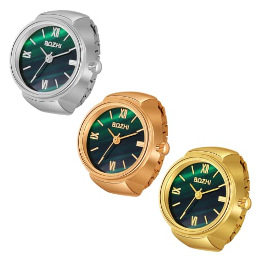 Lancardo Waterproof Ring Watch, One Size Fits Most, Analog, for Men and Women, Perfect Gift for Birthdays, Anniversaries, Valentine's Day, White Day,