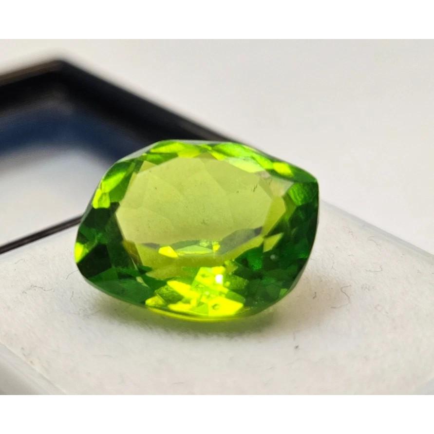 Peridot Green Natural 6-8 Ct Fancy Cut Beautiful Certified Loose Gemstone