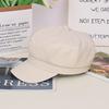 Temperament octagonal pumpkin hat literary style painter hat autumn cap octagonal hat big brim