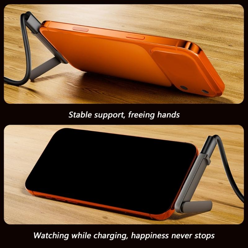 Metal Foldable Phone Holder with 240W Quick Chargers 480mbps Data Transmission Function For Multiple Devices Phone
