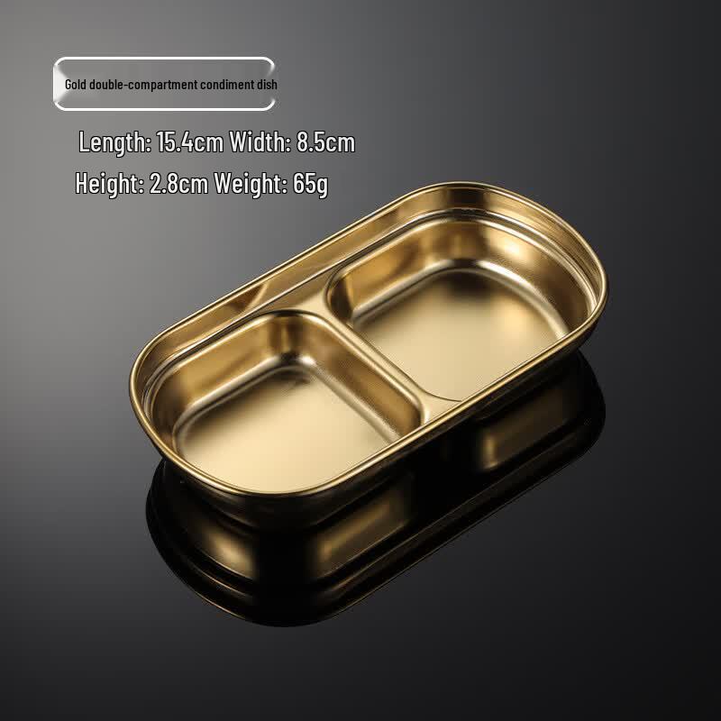 

Stainless Steel Multi-Compartment Sauce Dish