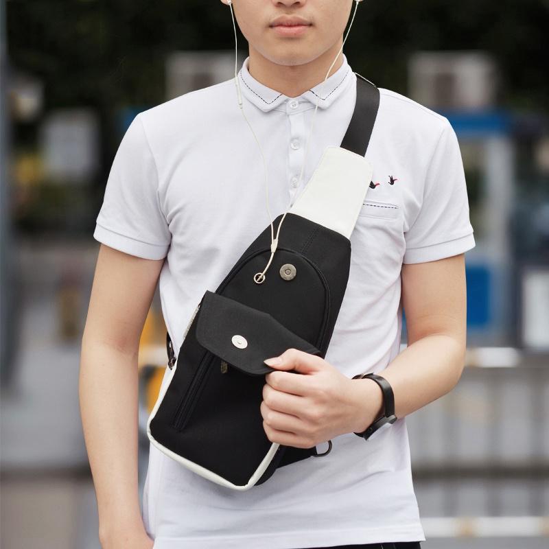 Stylish Luminous Outdoor Backpack With Usb Charging And Earphone Jack For School